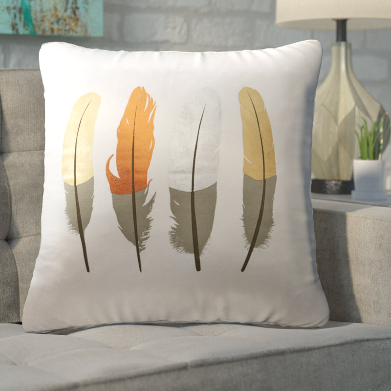Mercury Row Artman Feather Throw Pillow & Reviews Wayfair